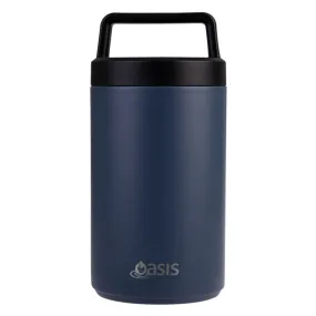 Oasis S/S Double Wall Insulated Food Flask W/ Handle 700ml - Indigo