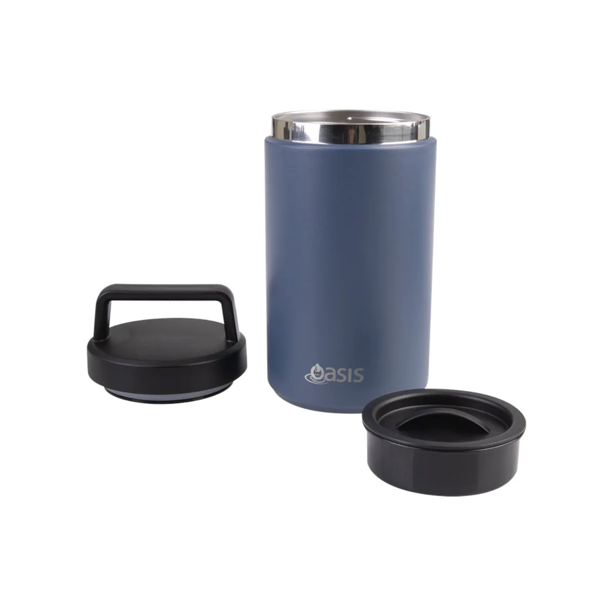 Oasis Stainless Steel Food Flask Indigo 700ml