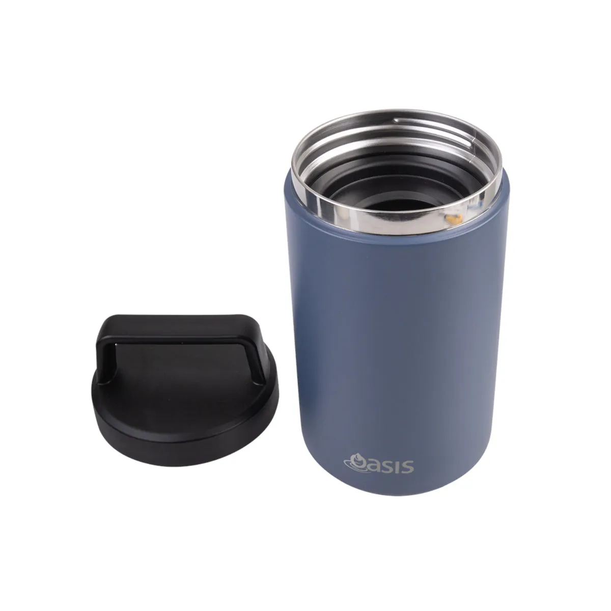 Oasis Stainless Steel Food Flask Indigo 700ml