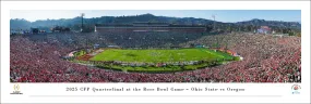 Ohio State Buckeyes 2025 Rose Bowl Game vs. Oregon Unframed Panorama