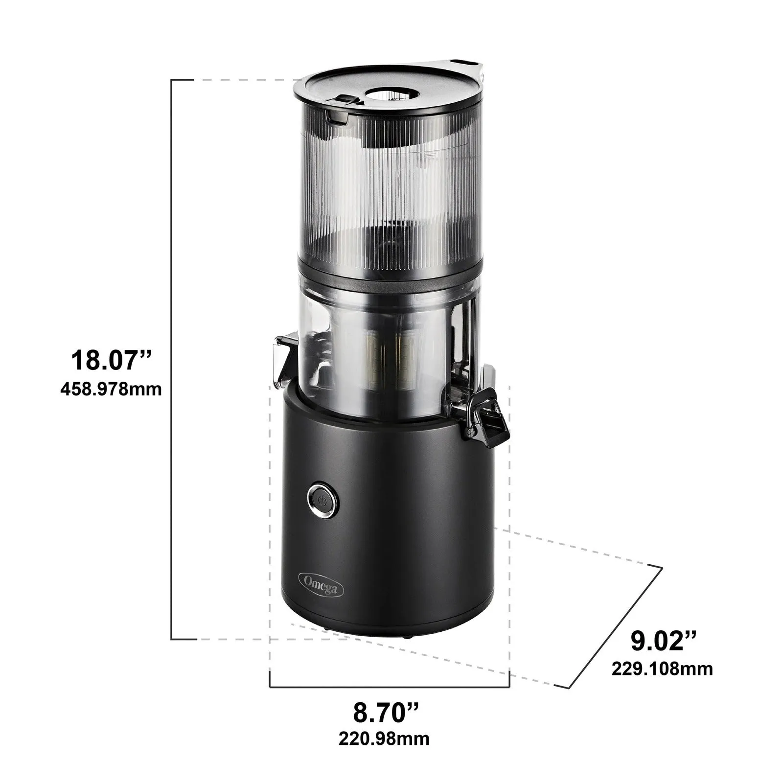 Omega Effortless™ Batch Juicer, 2L Capacity, in Black (JC2022BK11)