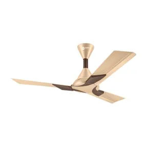 Orient Electric Wendy | 1200mm BEE Star Rated Ceiling Fan | Designer Decorative Ceiling Fan | Warranty (2 years) | (Topaz Gold, Pack of 1)