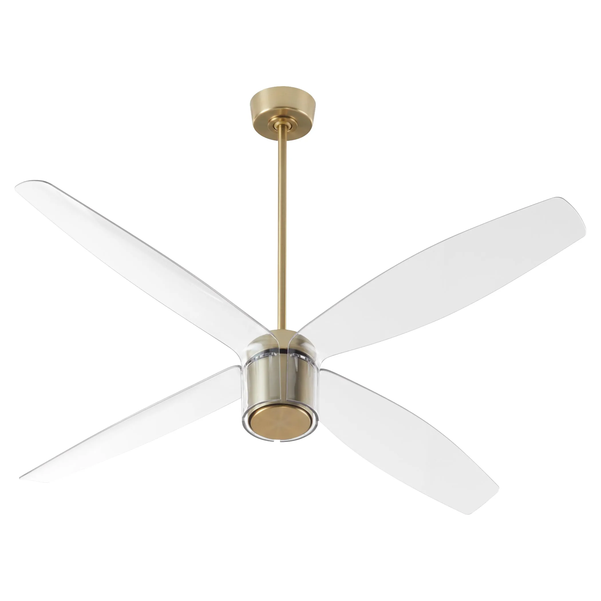 Oxygen Samaran 3-116-40 Smart Ceiling Fan, 60 inch - White, Aged Brass