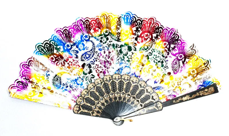 Painted Traditional Folding Hand Fan