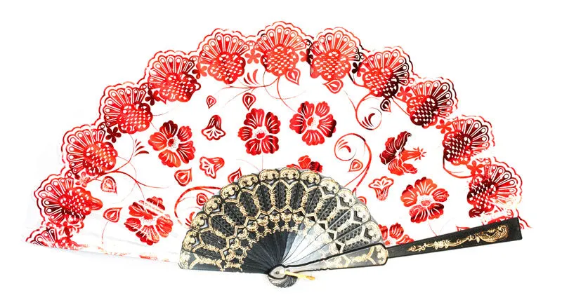 Painted Traditional Folding Hand Fan