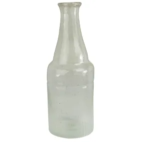 Peppered Vase, Tall Bottle, Seeded Glass