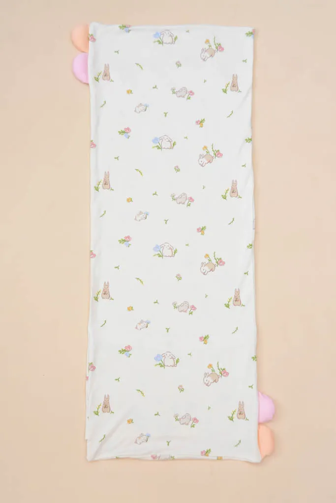 Pillow Case - Floral Bunny (Pillow not included)