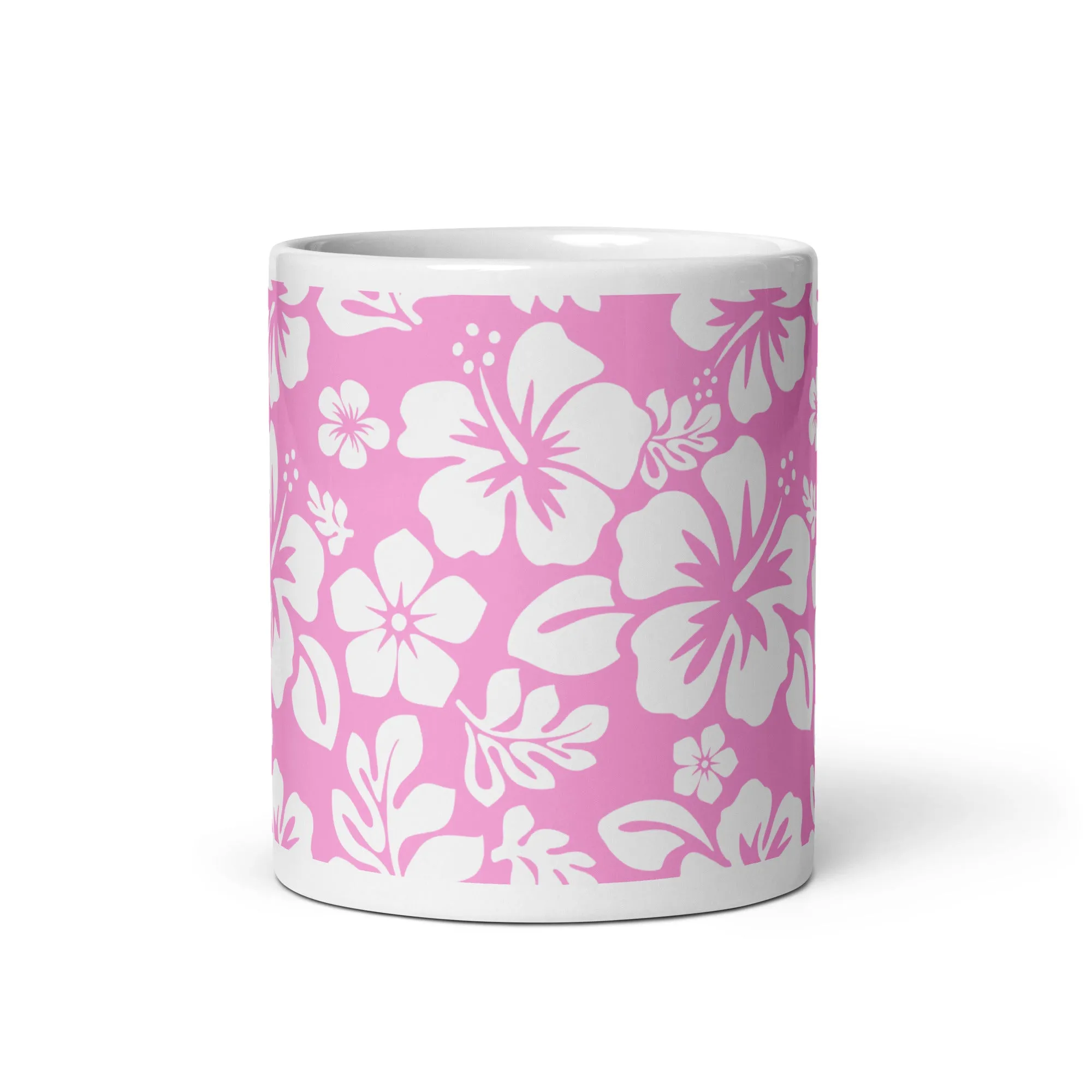 Pink and White Hawaiian Flowers Coffee Mug