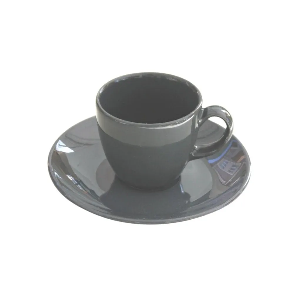 Porcelain Coffee & Tea Cup Espresso Cups Dark Grey