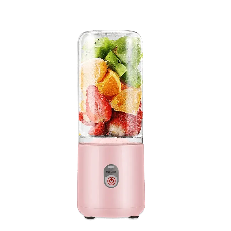 Portable Blender Bottle Fruit Juicer 500ML Personal Lemon Blender with 6 Blades BPA Free Kitchen Automatic Fresh Squeezer Travel