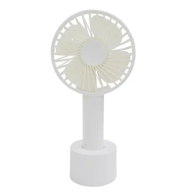 Portable Handheld Fan Rechargeable 3 Speed - White