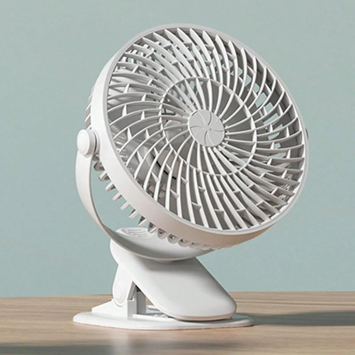 Portable Usb Rechargeable Multipurpose Clip-On Small Fan