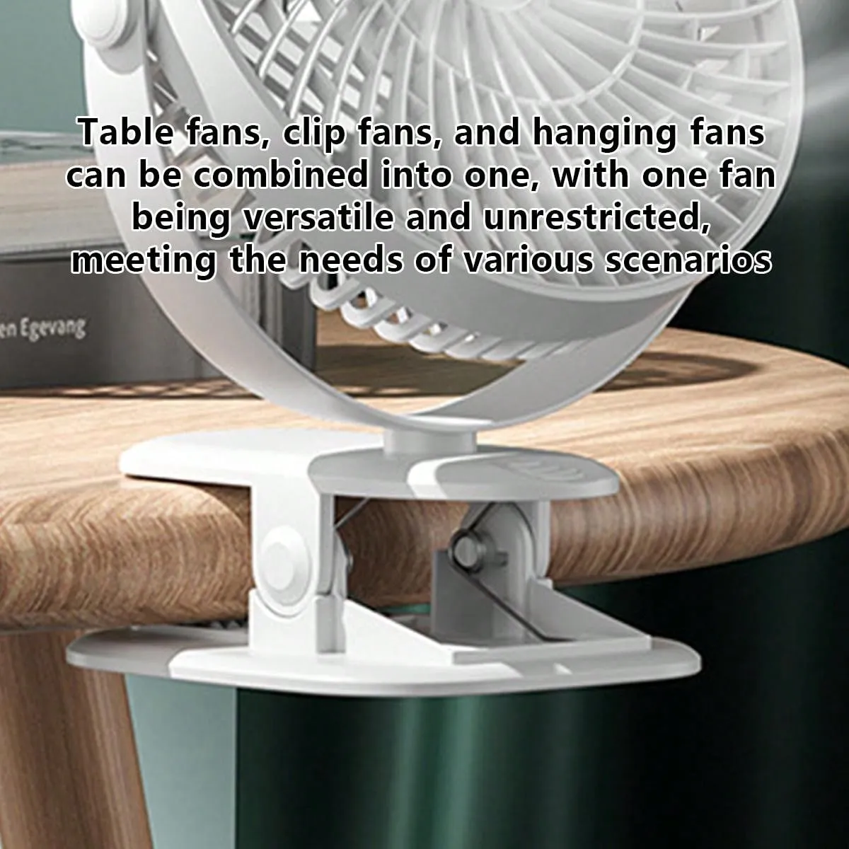 Portable Usb Rechargeable Multipurpose Clip-On Small Fan