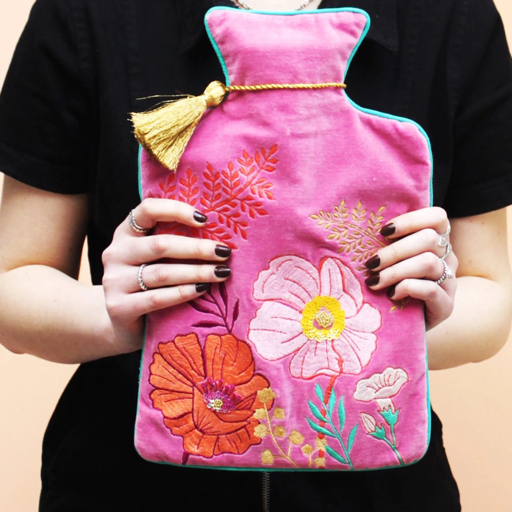 Posy Hot Pink Hot Water Bottle