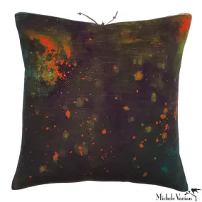 Printed Velvet Pillow Cloudy Bottle 20x20