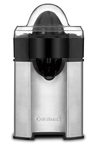 Pulp Control Citrus Juicer, Brushed Stainless, Black/Stainless