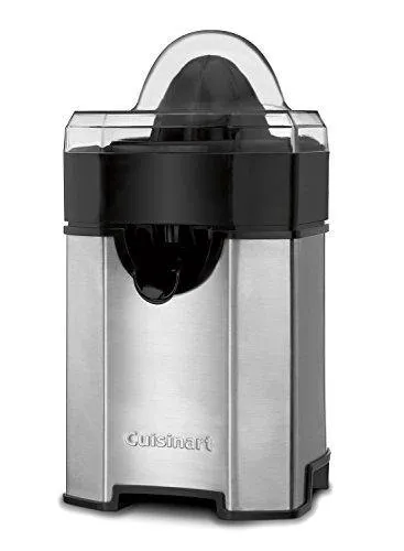 Pulp Control Citrus Juicer, Brushed Stainless, Black/Stainless