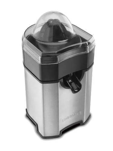 Pulp Control Citrus Juicer, Brushed Stainless, Black/Stainless