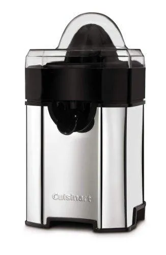 Pulp Control Citrus Juicer, Brushed Stainless, Black/Stainless