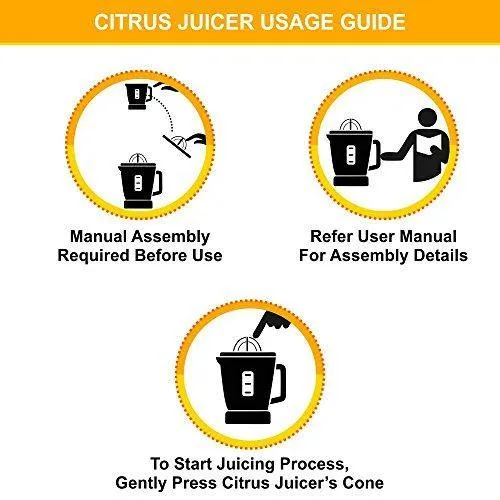 Pulp Control Citrus Juicer, Brushed Stainless, Black/Stainless