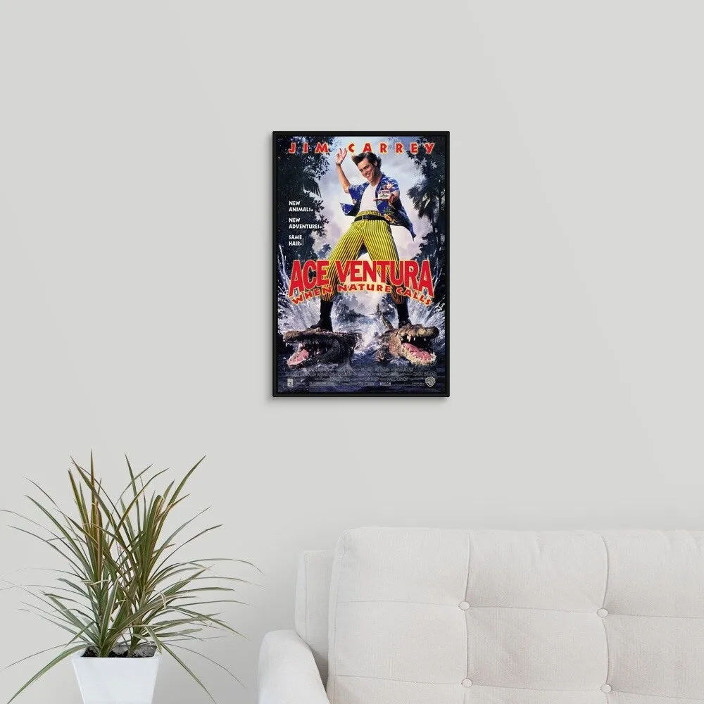 "Ace Ventura When Nature Calls (1995)" Black Float Frame Canvas Art