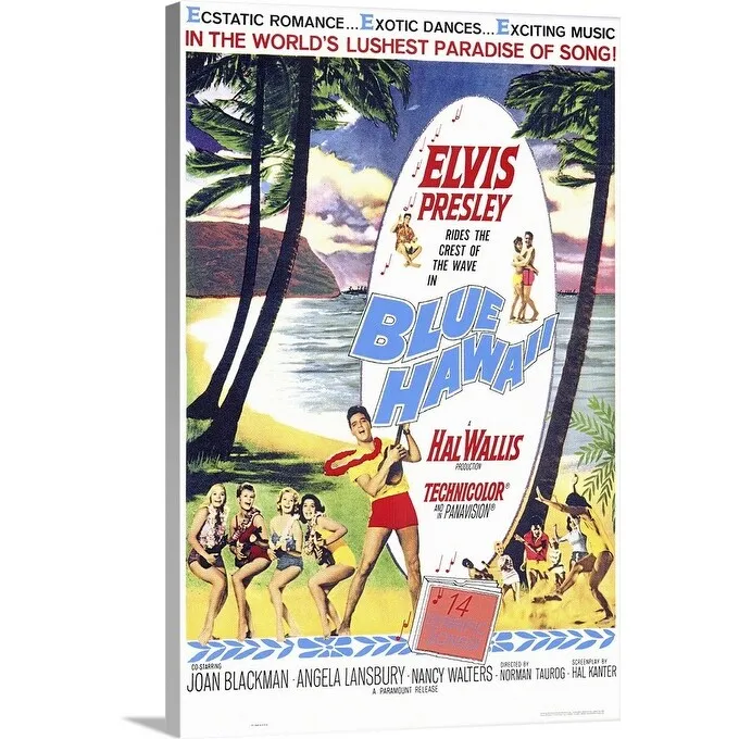 "Blue Hawaii (1961)" Canvas Wall Art