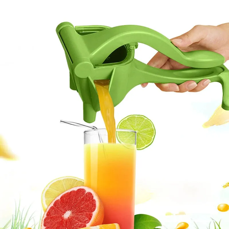 "Effortlessly Extract Fresh Juice with our Handheld Green Multifunctional Non-Electric Juicer - Perfect for Lemons, Fruits, and Vegetables!"