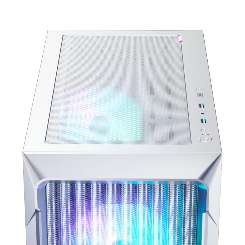 Raidmax X603TWF ATX type-C 41cm VGA ARGB Mid-Tower Gaming Chassis - White