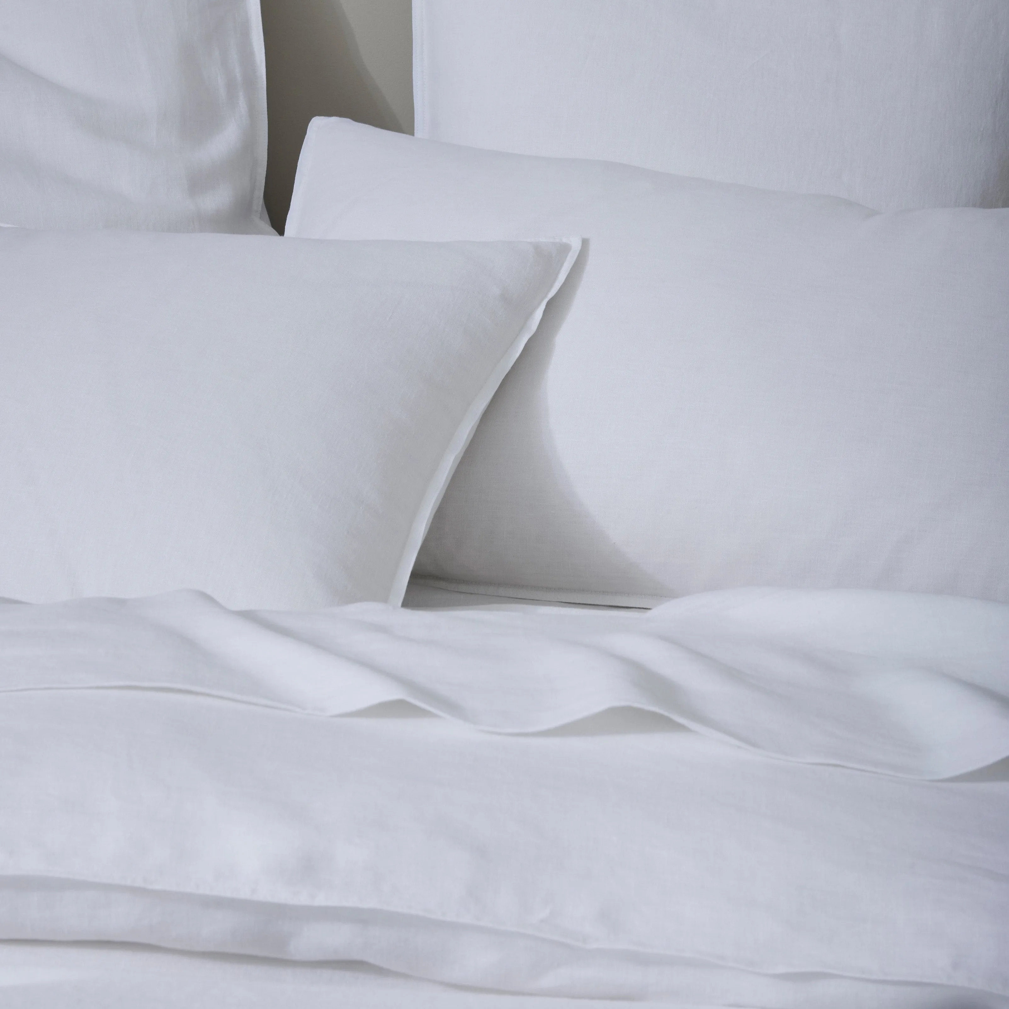 Ravello Linen Pillowcase Set | White