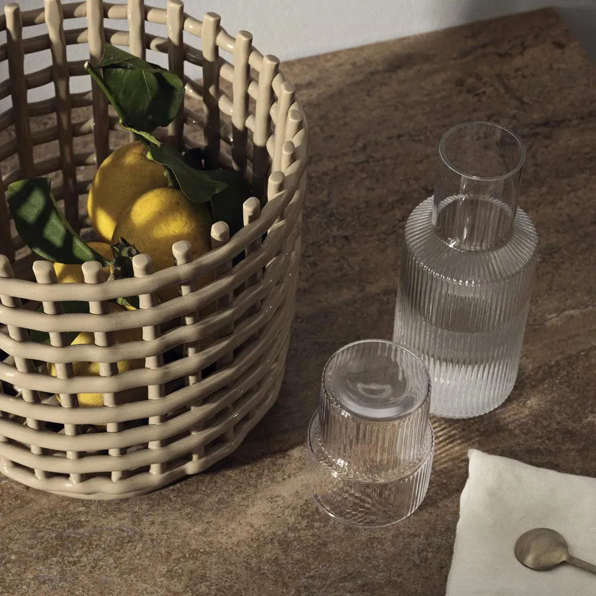 Ripple Glassware Clear - ferm LIVING