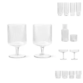 Ripple Glassware Clear - ferm LIVING