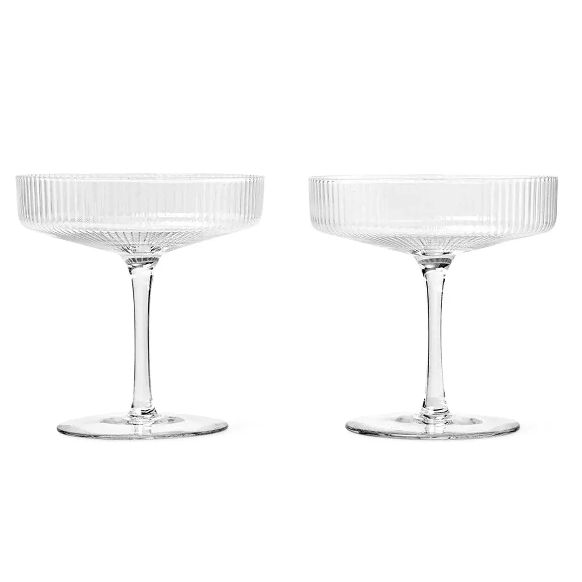 Ripple Glassware Clear - ferm LIVING