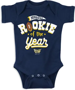 Rookie Of The Year Baby Apparel for Michigan College Fans (NB-7T)