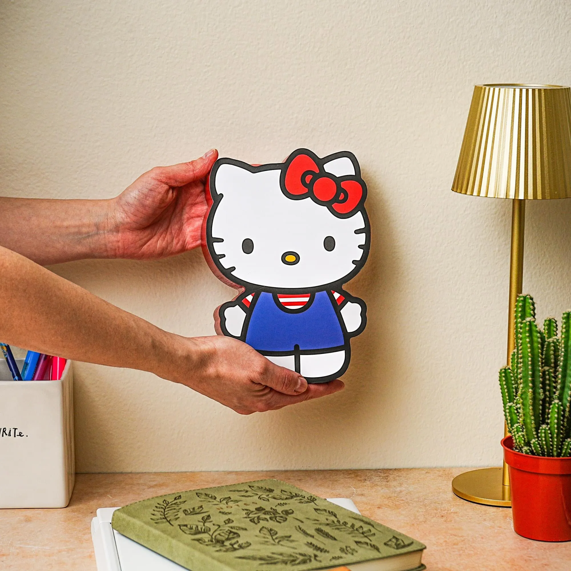 Sanrio Hello Kitty Classic Die-Cut Wooden Wall Art Sign