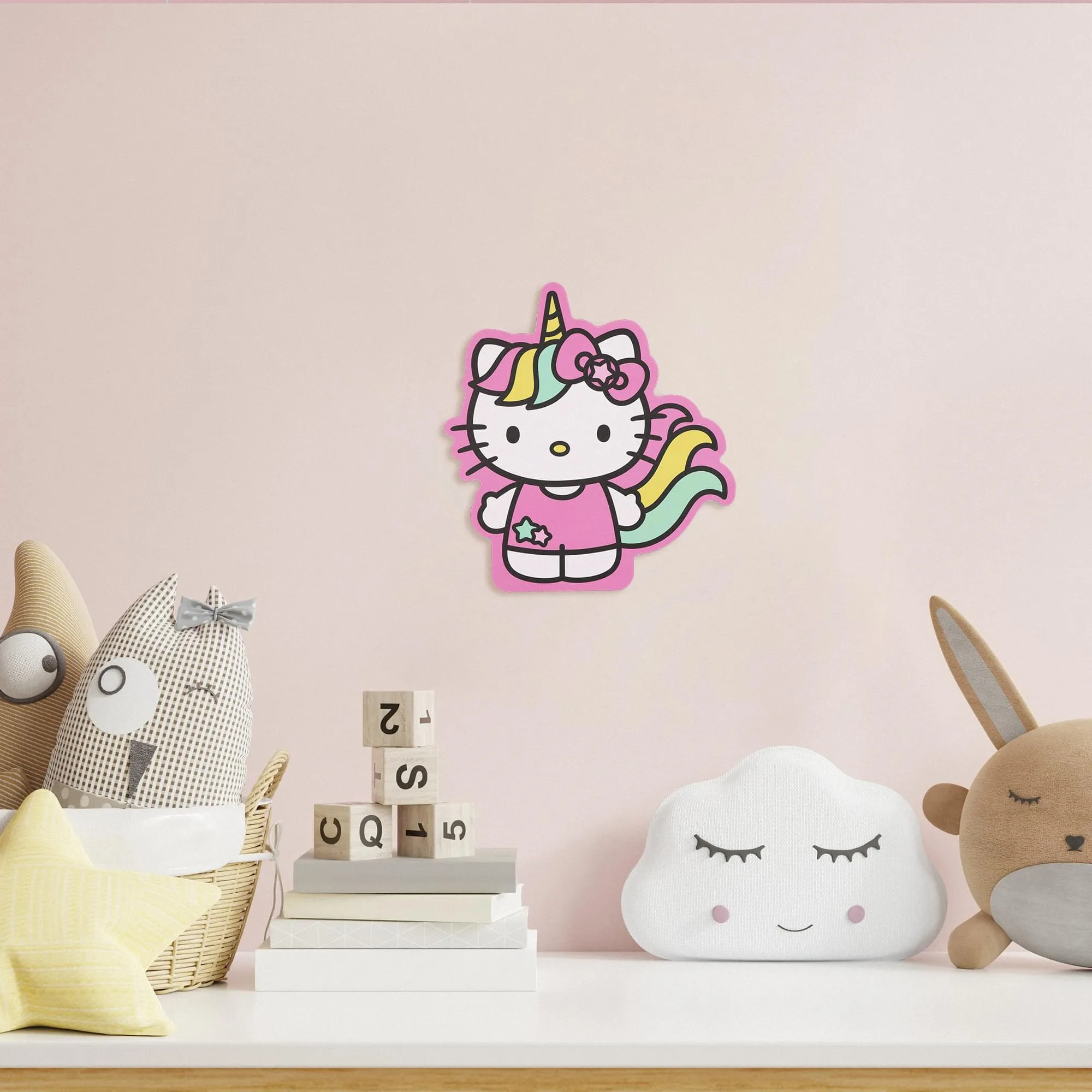 Sanrio Hello Kitty Unicorn Die-Cut Wooden Wall Art Sign