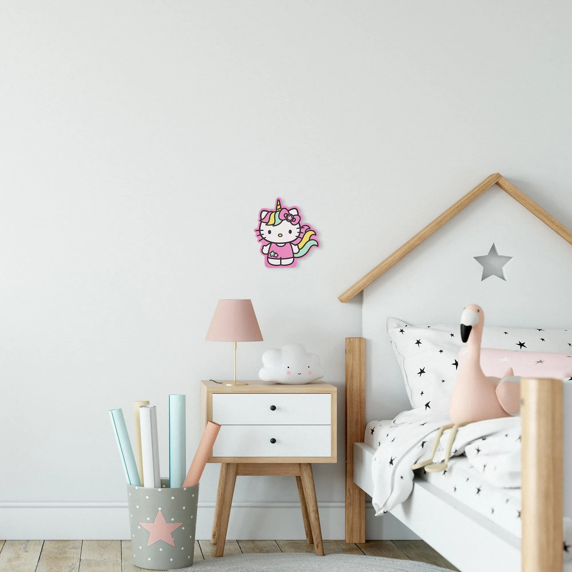 Sanrio Hello Kitty Unicorn Die-Cut Wooden Wall Art Sign