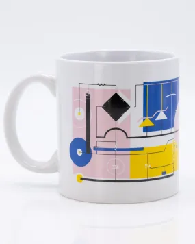 SECONDS: Modern Art Circuit 20 oz Mega Mug