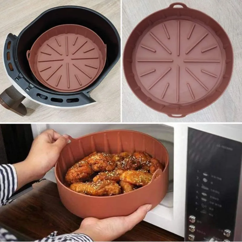 Silicone pan for air fryer - easy to clean