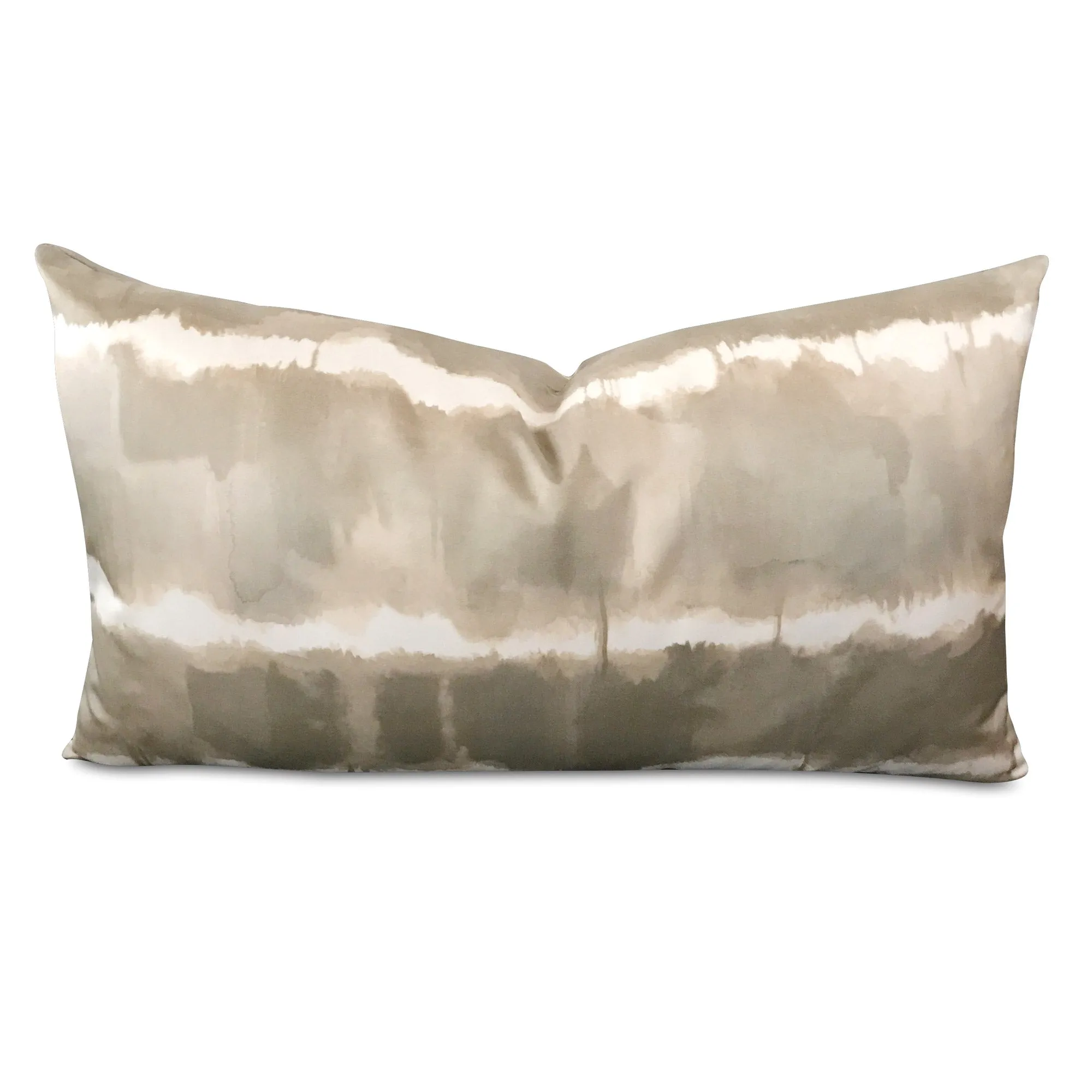 Silk Sage Green Color Splash Luxury Lumbar Pillow Cover 15x 26