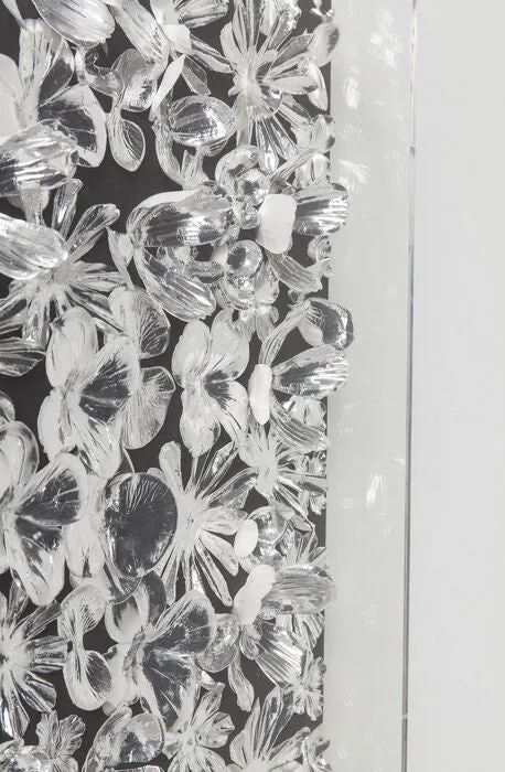 Silver Flower Deco Frame