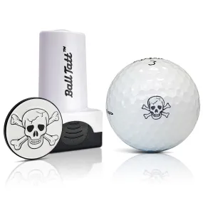 Skull and Crossbones Golf Ball Stamp and Marker Gift Set