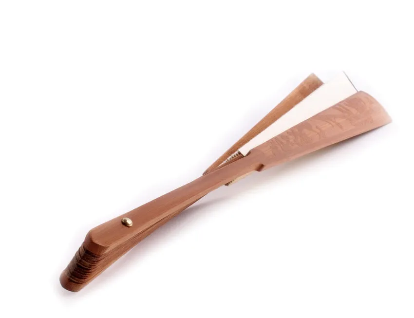 Speckled Shuen Paper "Do It Yourself" Fan Light Wood Handle