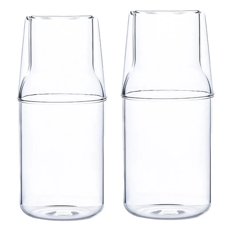 Stackable Bedside Carafe Duo Set