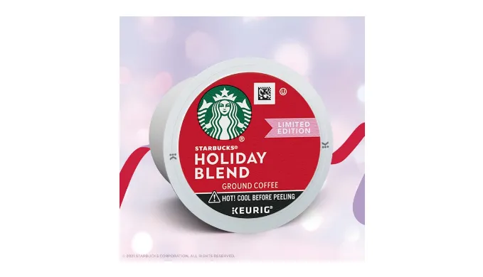 Starbucks Holiday Blend 176-Count Medium Roast Keurig K-Cup Coffee Pods (Recently Past Best By Date) - Ships Quick!