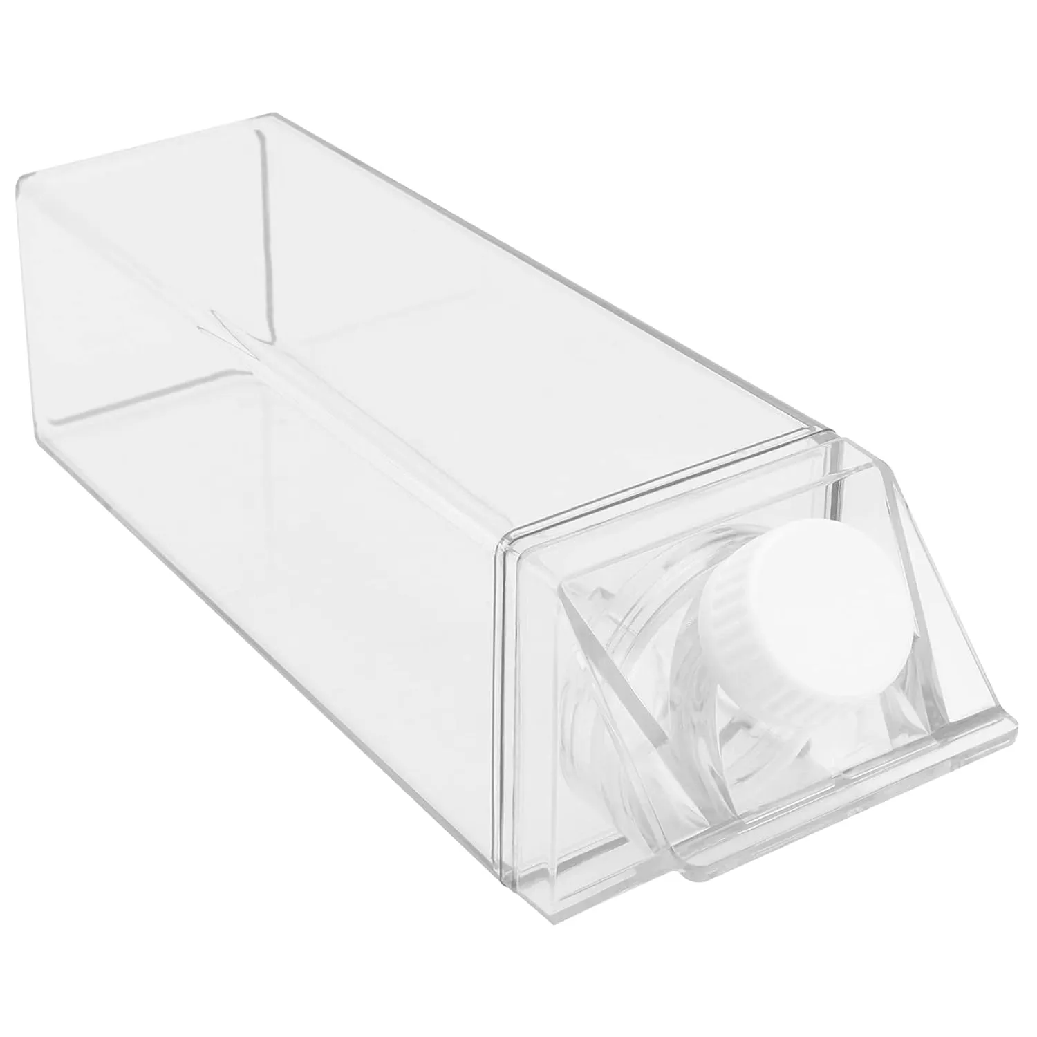 Stylish Reusable Square Portable Transparent Milk Container Hy-264