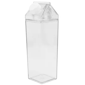 Stylish Reusable Square Portable Transparent Milk Container Hy-264