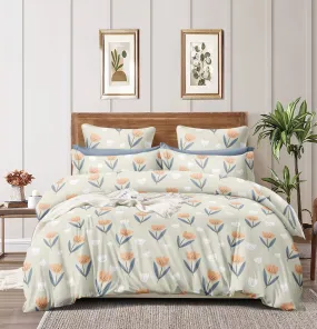 Super Soft Ac Comforter Set Mini Design (4 pc Set, King size )