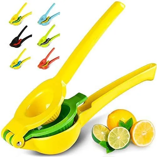 Top Rated Zulay Premium Quality Metal Lemon Lime Squeezer - Manual Citrus Press Juicer