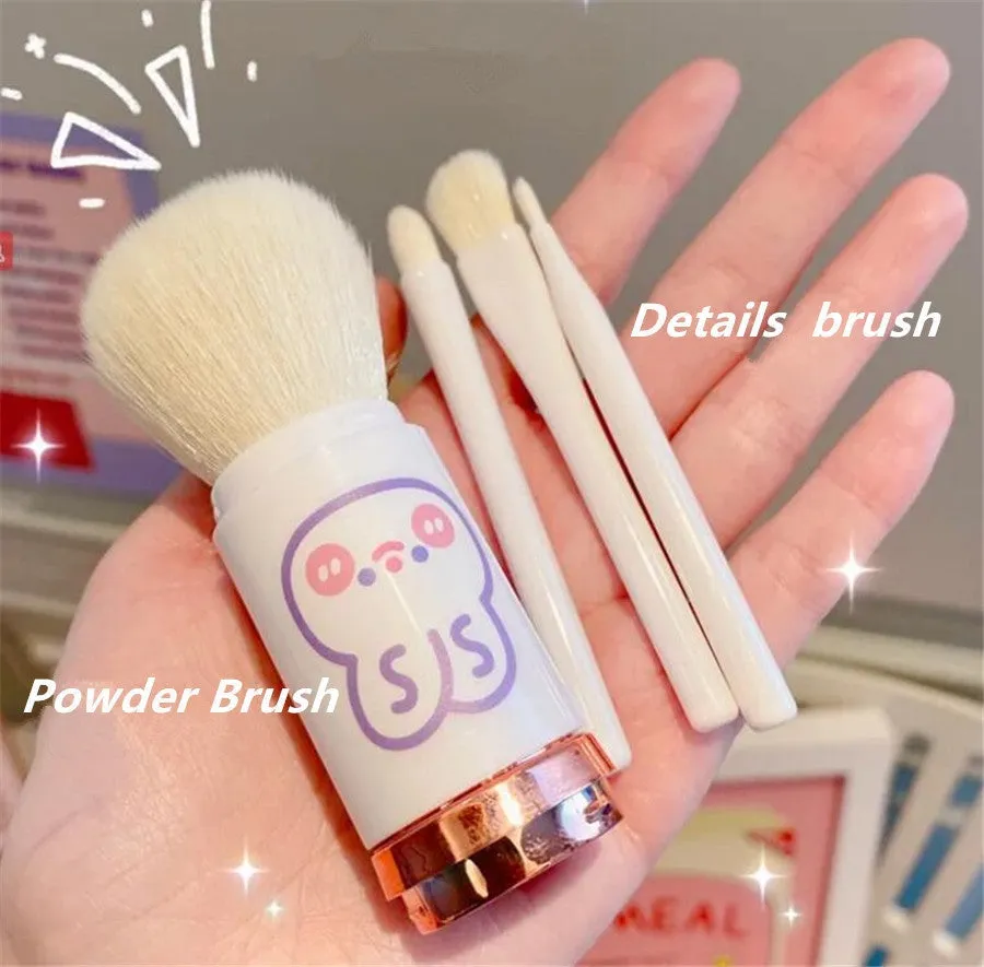 Travel Makeup Brush Set (4 in 1)