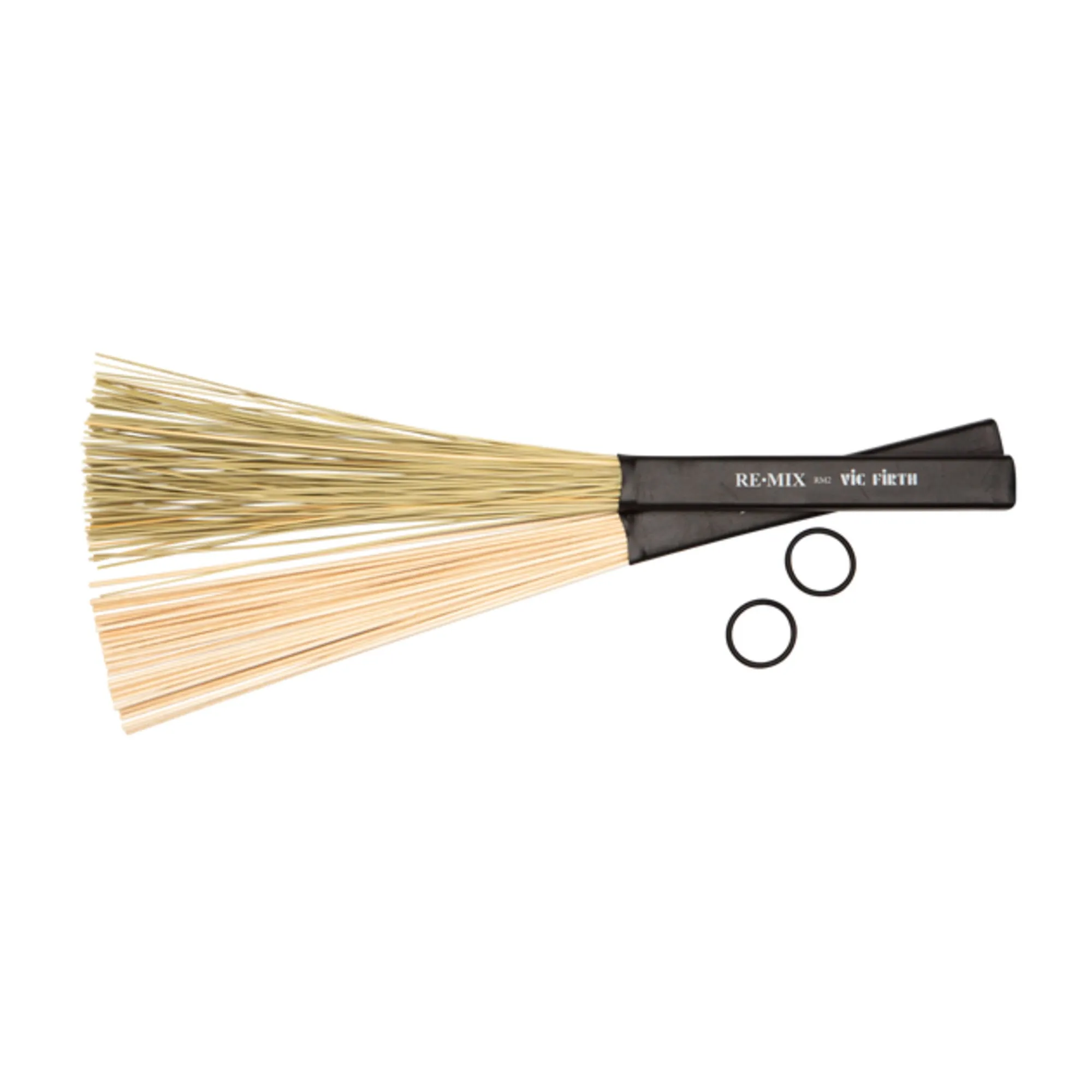 Vic Firth Re·Mix Brushes 2-Pair Combo Pack – Grass & Birch Brush